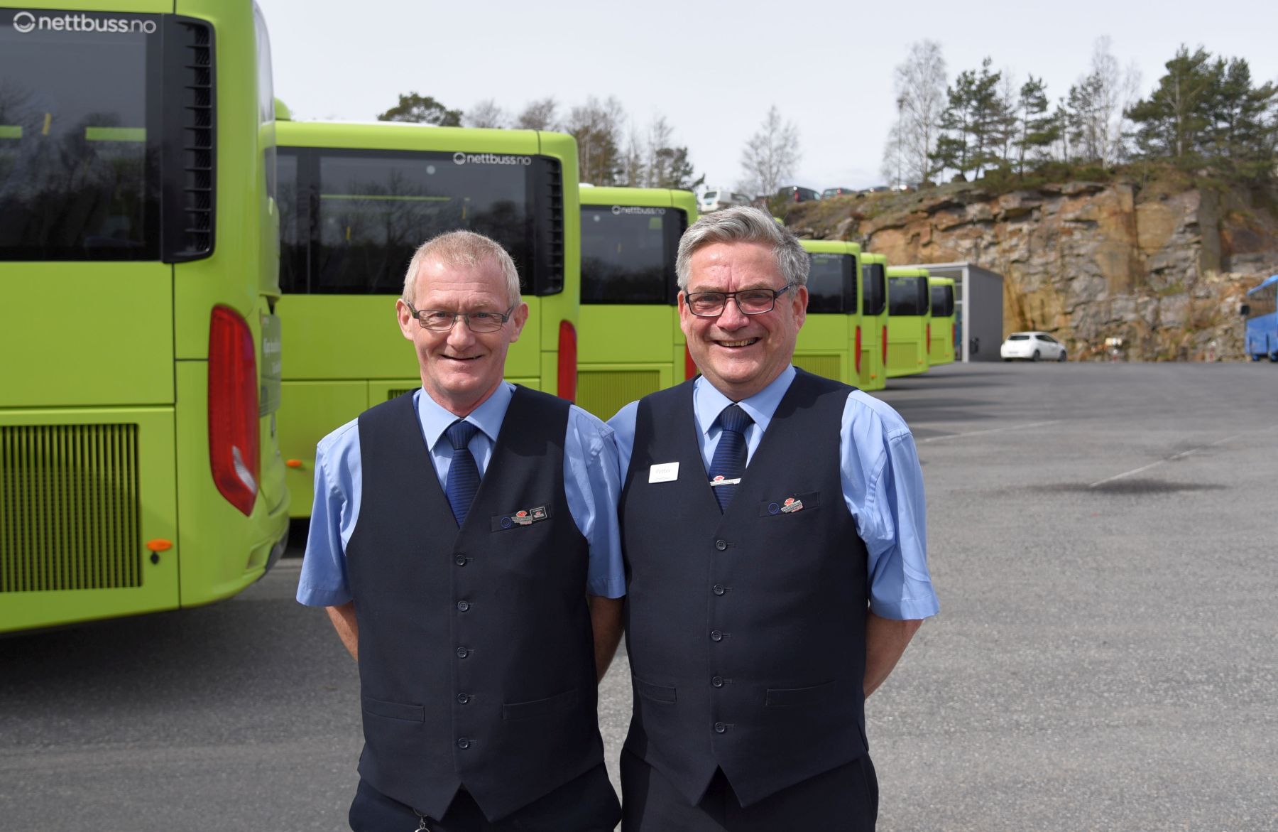 F.v.: Jan Larsen og Petter Louis Pettersen stiller til valg i Nettbuss AS og NSB-styret.
